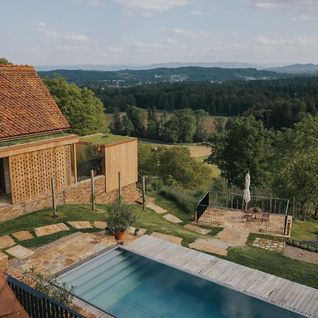 Am Wildbachberg - Luxus Ferienhaeuser Mit Infinitypool, Privatsauna Und Weinkeller Deutschlandsberg Bagian luar foto